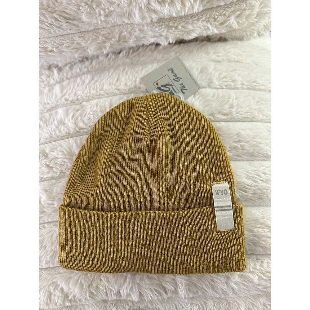 Wyoming Cowboys Beanie Toque Adult One Size Yellow Knit NCAA New The Game